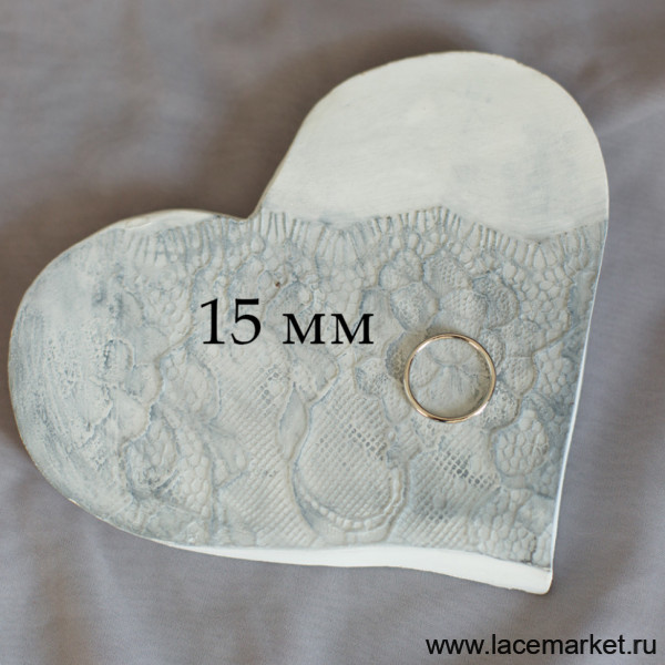 Кольцо для бретели серебристый металл 15 мм, УЦЕНКА (071-015-190)