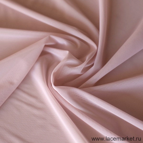 Пыльно-розовая эластичная сетка Латвия цв.410A, 1 м (021-012-410A)