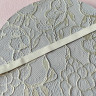 Белая латексная резинка для купальника 8 мм Италия, 1 м (Р)