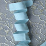 Голубая эластичная трикотажная бейка матовая Турция 15 мм цв.389, 1 м (005-015-389)