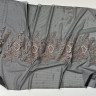 Кружево вышивка на черной эластичной сетке 35 см,1 м (001-278-201)