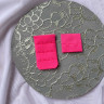 Ярко-розовая застежка для бюстгальтера текстильная 34 мм 2x6 цв.294, 1 шт. (070-206-294)