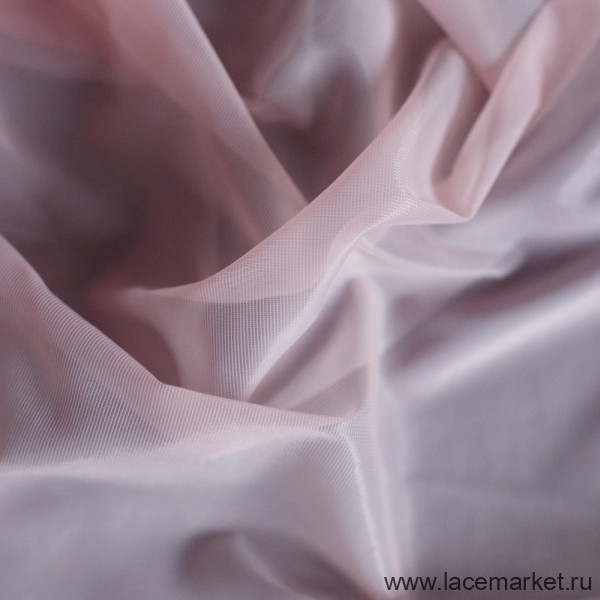 Пыльно-розовая корсетная сетка неэластичная цв.410A, 1 м (020-001-410A)