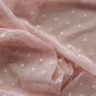 Пыльно-розовая эластичная сетка в горох цв.410А, 1 м (021-004-410А) 