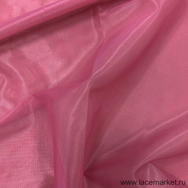 Темно-розовая корсетная сетка неэластичная цв.511, 1 м (020-001-511)