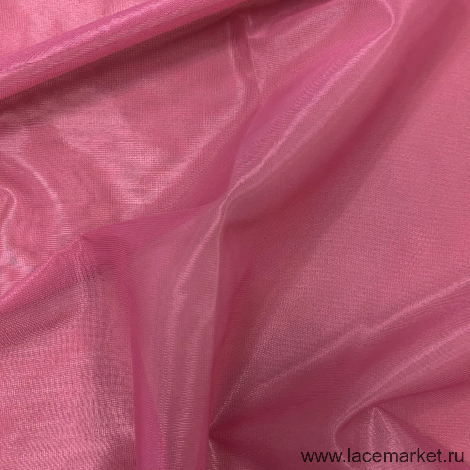 Темно-розовая корсетная сетка неэластичная цв.511, 1 м (020-001-511)