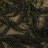 Черная сетка с крупной ячейкой с разноцветными стразами, 1 м (021-135-201)