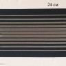 Черная эластичная сетка-кружево в полоску 23,5 см, 1 м (001-107-101)