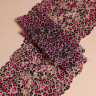 Леопардовое с розовым эластичное кружево 18 см, 1 м (001-012-250)