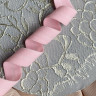 Нежно-розовая эластичная бейка матовая 15 мм цв.274A, 1 м (005-015-274А) 