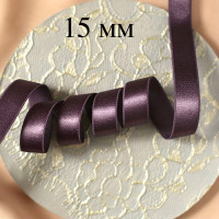Сиреневая резинка для бретели гортензия 15 мм цв.112, 1 м (002-015-112)  
