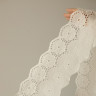 Хлопковое кружево шитье ришелье белое 13 см, 1 м (001-320-602) 