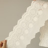 Хлопковое кружево шитье ришелье белое 16 см, 1 м (001-319-602) 