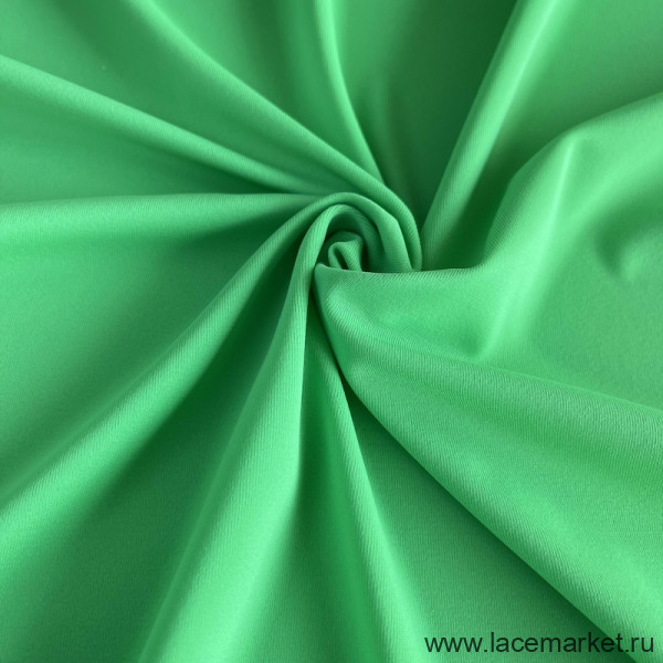 Зеленый матовый бифлекс микрофибра Италия 170 гр/м2 цв.324, 1 м (040-001-324)