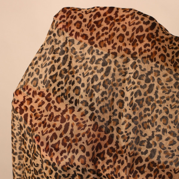 Эластичная сетка с рисунком леопард, 1 м (Р021-130-152)