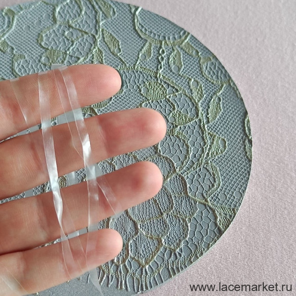 Силиконовая резинка прозрачная матовая 3 мм (толщ.0,12мм), 1 м 