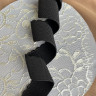 Отделочная резинка для нижнего белья черная 25 мм, УПАКОВКА 50 м (S003-025-201)