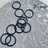 Синее кольцо для бретели металл 20 мм цв.904, 1 шт. (071-020-904)