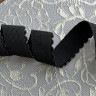 Отделочная резинка для нижнего белья черная 20 мм, УПАКОВКА 50 м (S003-020-201) 