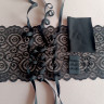 Набор для пошива нижнего белья черный /бралетт + трусики (090-002-401)