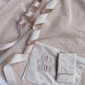 Набор для пошива нижнего белья из сетки серебристый пион без косточек /бюстгальтер + трусики (090-006-825) 
