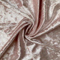 Пыльно-розовый бархат велюр стрейч пудра цв.410, 0.5 м (029-002-410) 