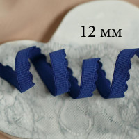 Отделочная резинка для нижнего белья синяя василек 12 мм, 1 м (003-012-491)