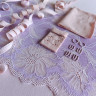 Набор для пошива нижнего белья из кружева сиренево-розовый/бралетт + трусики(090-002-202)