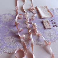 Набор для пошива нижнего белья сиренево-розовый/бралетт + трусики(090-002-202)