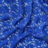 Синее эластичное кружевное полотно, 1 м (001-308-482)