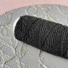 Черные нитки-резинка латексные для шитья, 1 шт. 