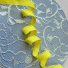 Отделочная ажурная резинка для нижнего белья желтая 10 мм цв.360, 1 м (003-010-360) 