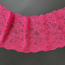 Ярко-розовое эластичное кружево 17 см цв.294, 1 м (001-260-294)