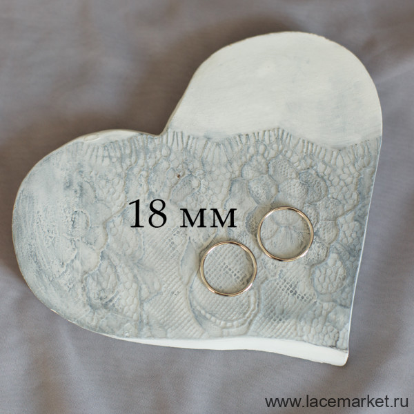 Кольцо для бретели серебро 18 мм, 1 шт. (071-018-190)