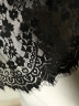 Черное неэластичное кружево с ресничками шантильи 75 см, УПАКОВКА 10 купонов по 3 м (S001-215-201) ОПТ