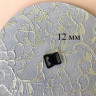 Застежка для бюстгальтера кормящих мам пластик черный 12 мм, 1 шт.(085-012-101)