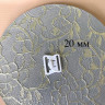 Застежка для бюстгальтера кормящих мам пластик белый 20 мм, 1 шт. (085-020-202) 