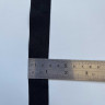 Эластичная бейка матовая черная 25 мм, УПАКОВКА 50 м (S005-025-501)