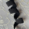 Отделочная резинка для нижнего белья становая черная 12 мм, УПАКОВКА 50 м (S004-012-501) 