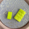 Ярко-желтая застежка для бюстгальтера текстильная 32 мм  2x6 цв.260, 1 шт. (070-226-260)