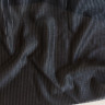 Эластичная черная сетка в тонкую полоску Турция, 1 м (021-016-101)  
