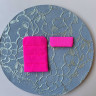 Ярко-розовая застежка для бюстгальтера 38 мм текстильная 2x6 цв.294, 1 шт. (070-2x6-294A) 