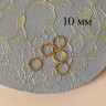 Золотое кольцо для бретели 10 мм металлическое, 1 шт. (071-010-295)
