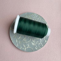 Текстурированные некрученые нитки для шитья зеленый цв.522 MAX 150D/1 - 5000м, 1 шт.  