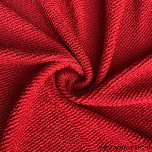 Красный матовый бифлекс жатка фактурный  490 гр/м2 цв.873, 1 м (040-016-873)
