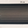 Черная эластичная сетка-кружево в полоску 23,5 см Турция (S001-107-101) ОПТ