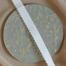 Белая отделочная резинка 20 мм Латвия цв.102 (001 по Лауме), 1 м (Р003-020-202)  
