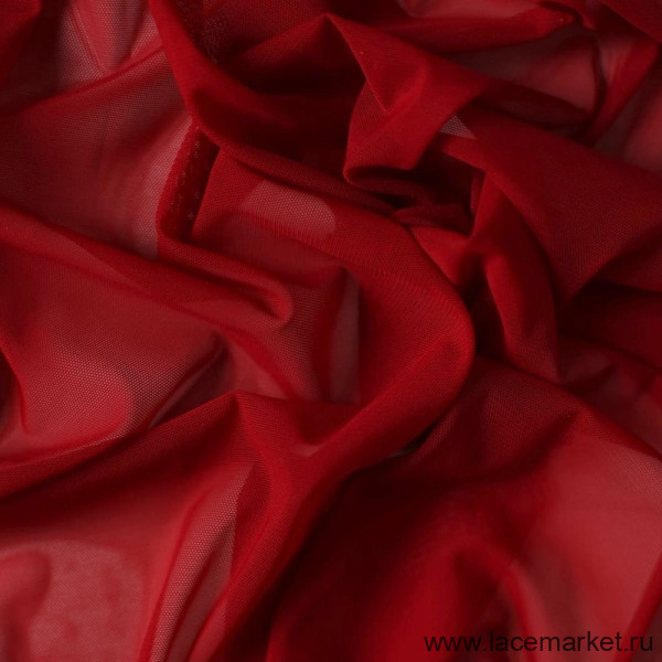 Темно-красная эластичная сетка Турция цв.473, 1 м (021-006-473)