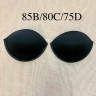 Черные чашки балконет с пушап  85B/80C/75D, 1 пара (055-085-117) 