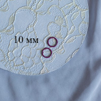 Фиолетовое кольцо бретели металл 10 мм, 1 шт. (071-010-114)